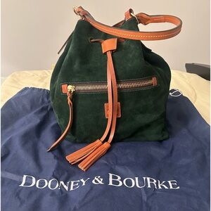 Authentic Dooney & Bourke Logan bag in Hunter Green